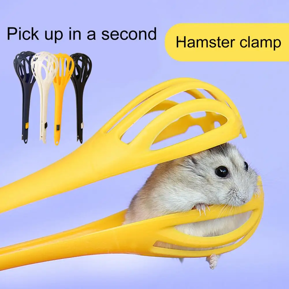 Hamster Clip Anti-bite Hamster Catch Clip Small Animal Cage Cleaning Long Handle Clip Cage Accessories Pet Supplies