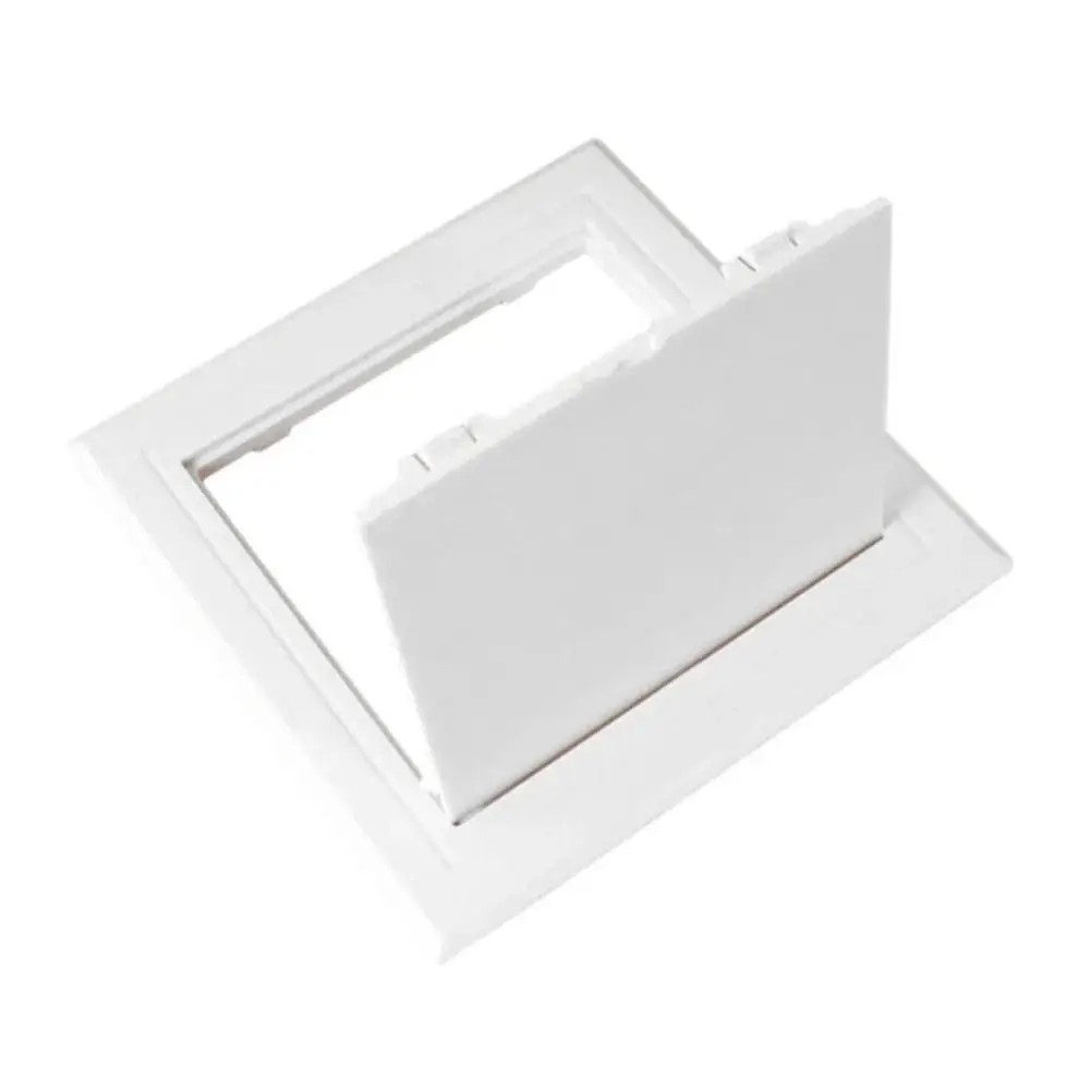 Mew White Access Panel Door Plastic Self-adhesive Inspection Hole Hinged Access Hatch Doors Wall Ceiling