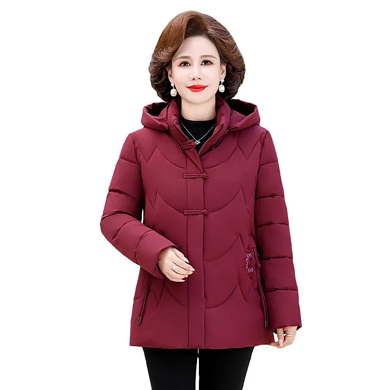 Cotton Padded Jacket Winter Hooded Parkas Women Casual Puffer Jacket