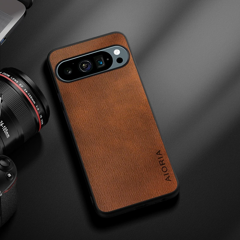 Elegant Wood Grain Leather Case – Ultra Slim & Durable Cover