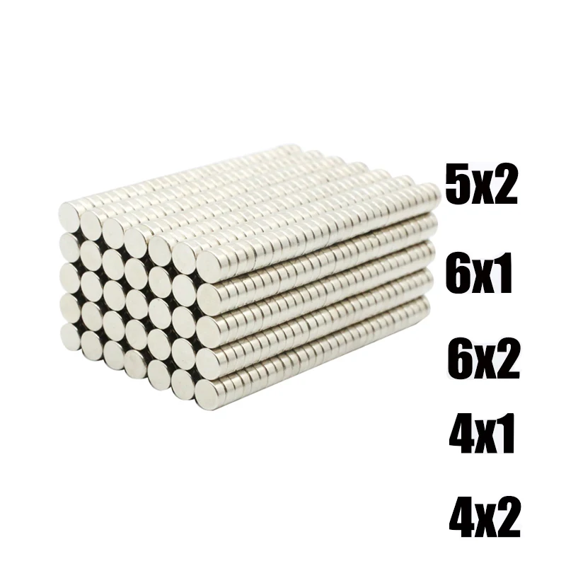 

20/40/80Pcs 5x2 6x1 6x2 4x2 5x1mm Neodymium Magnet NdFeB Round Super Powerful Strong Permanent Magnetic imanes Disc 4x1 5x3mm