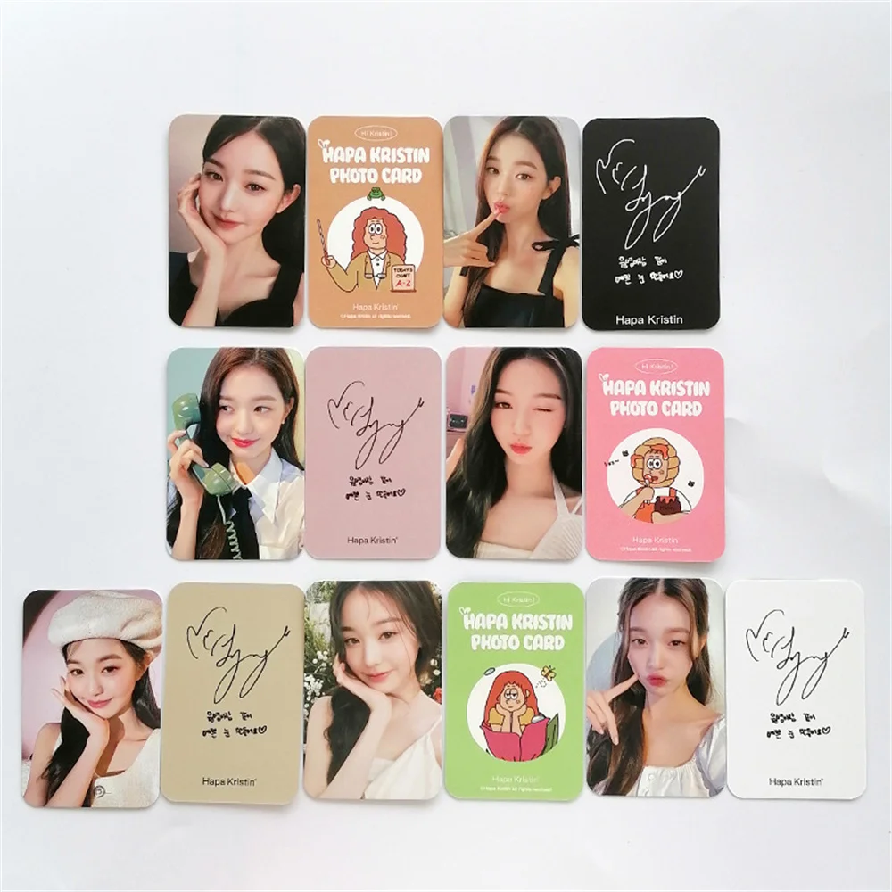 

KPOP IVE WonYoung Advertising Endorsement Phtocards Color Contacts Two-Sided LOMO Cards Personal Paper Cards DIVE Fans Gifts