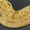Natural Yellow Opal Faceted Round Beads 2mm,3mm,4mm，Fine Jewelry Making, DIY Bracelet And Necklace 2