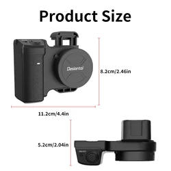 Versatile Magnetic Ring Light & Phone Stand with Adjustable Brightness - With light (Clip - on Style)