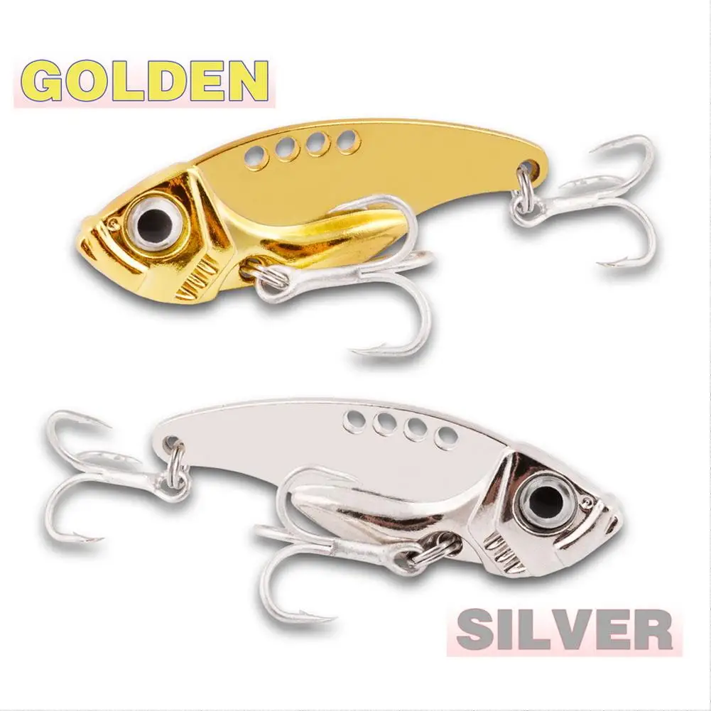 

Fishing Lures Metal Vib Hard Adjustable Action Blade Bait Fishing Spoon Lures With 3D Red Eyes Hook Tackle 3g/7g/10g/15g