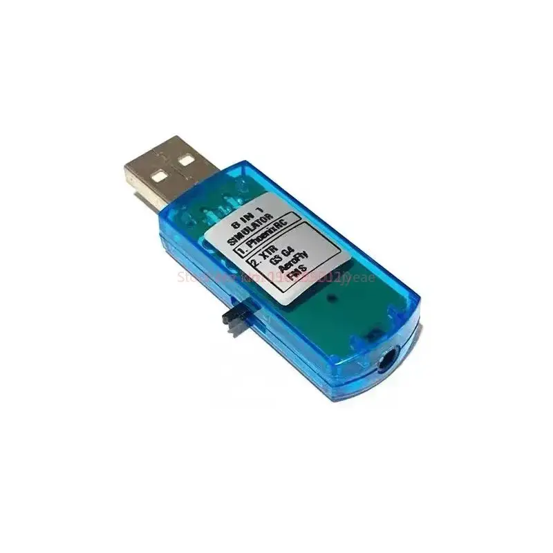 Simulateur de vol USB 8 en 1 pour RC hélicoptère et avion