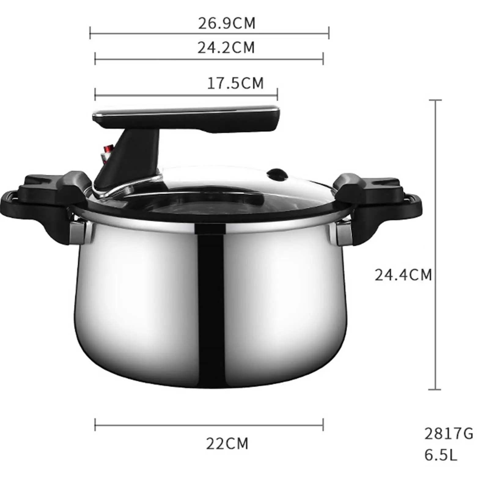 Pressure Cooker Energy Saving Kitchen Soup Pot for Restaurants Hotel Camping