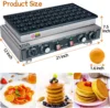 Mini Pancake Maker Machine, 50PCS Electric Nonstick Dutch Pancake Maker 110V 1600W, Commercial Muffin Maker with 2 Thermostats & 3