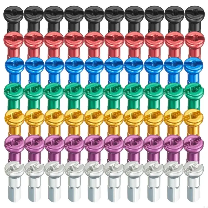 10Pcs High Strength Bicycles Spoke Caps Cycling Wheel Nipples Caps End Tip Road Bike Wheel Spoke Nipple Easy to Install