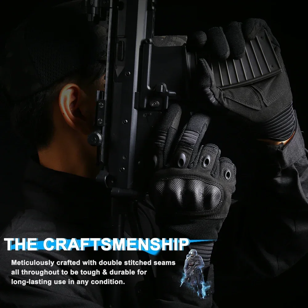 Touch Screen Tactical Full Finger Gloves Paintball Shooting Airsoft Combat Work Driving Riding Hunting Gloves Men Women