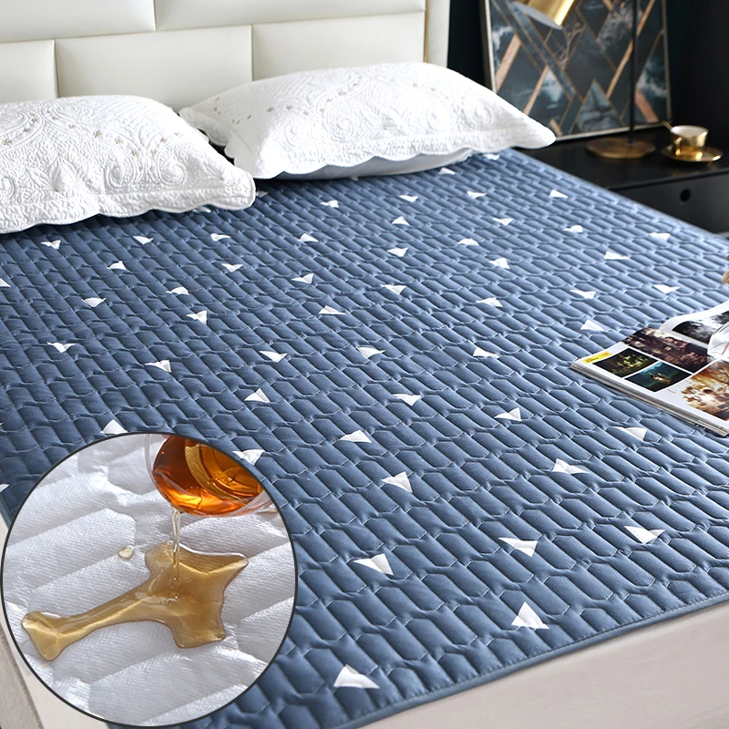 Waterproof Mattress Pad Cover Breathable Bed Cover Washable Bedspreads Healthy Bedspread On The Bed Fitted Double Bed Sheets 6