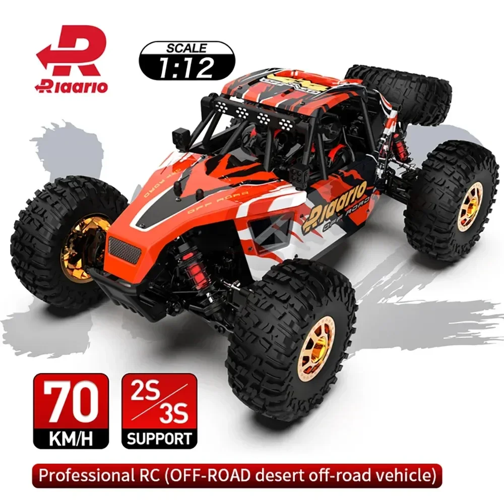 

Rlaarlo AM-D12 RC Car 1/12 4WD Brushless Off-Road Remote Control Desert Truck 2.4G RTR Electric Model Toys Adult Children Gift