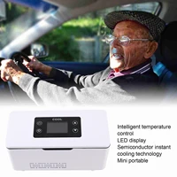 Réfrigérateur de refroidissement à insuline, boîte de réfrigérateur aste, refroidisseur de voiture portable à température constante, 10600mAh 2