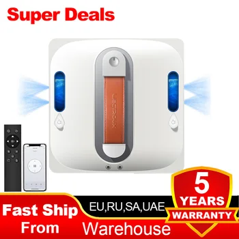 Window Cleaning Robot Liectroux S11,4-Way Water Spray,9Kpa,Home Glass Floor Wall Tiles Cleaner Robot,Strong Vacuum,Smart Memory 1