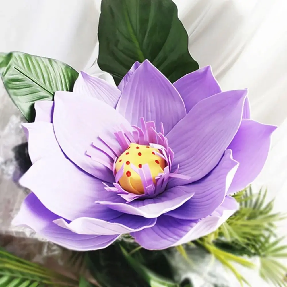 인공 PE 거대한 연꽃 시뮬레이션 연꽃, 연꽃 홈 장식 디스플레이, 호텔 장식 아트 장식