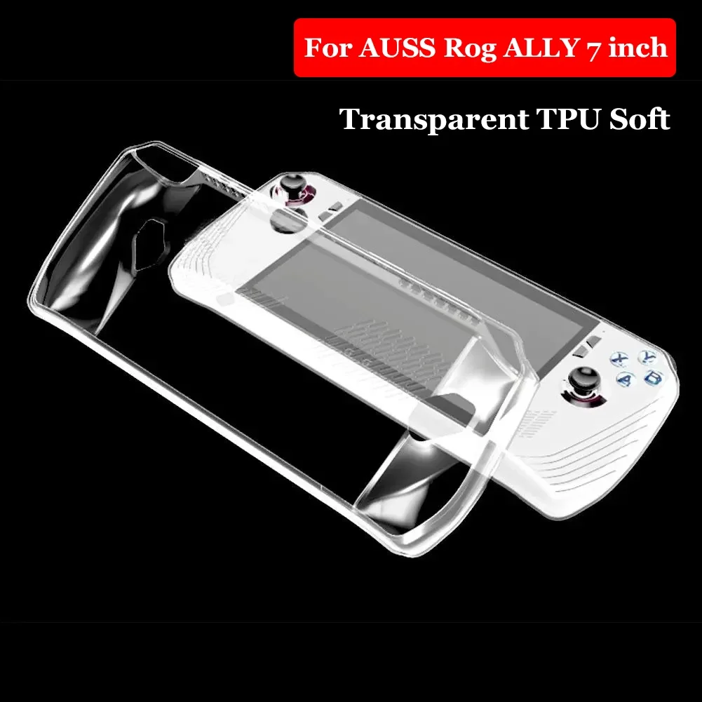 

for Rog Ally New Transparent Protective Case For ASUS ROG Ally 2023 7" Soft TPU Handheld Console Anti-Scratch Protector Shell