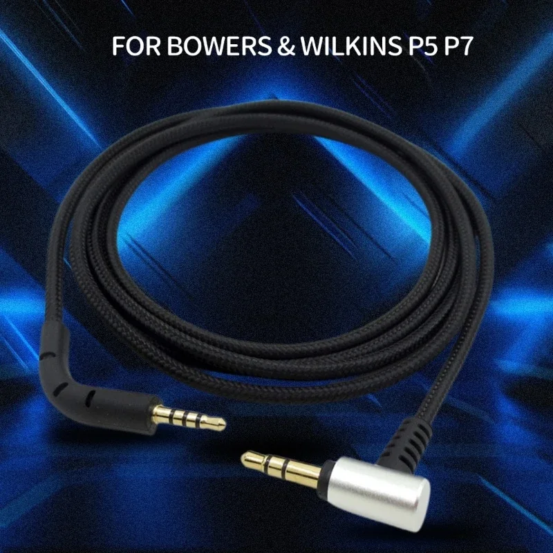 

Сменный кабель для наушников Bowers & P7, нейлоновый плетеный шнур диаметром 3,5–2,5 мм, длина 1,2 метра/4 фута