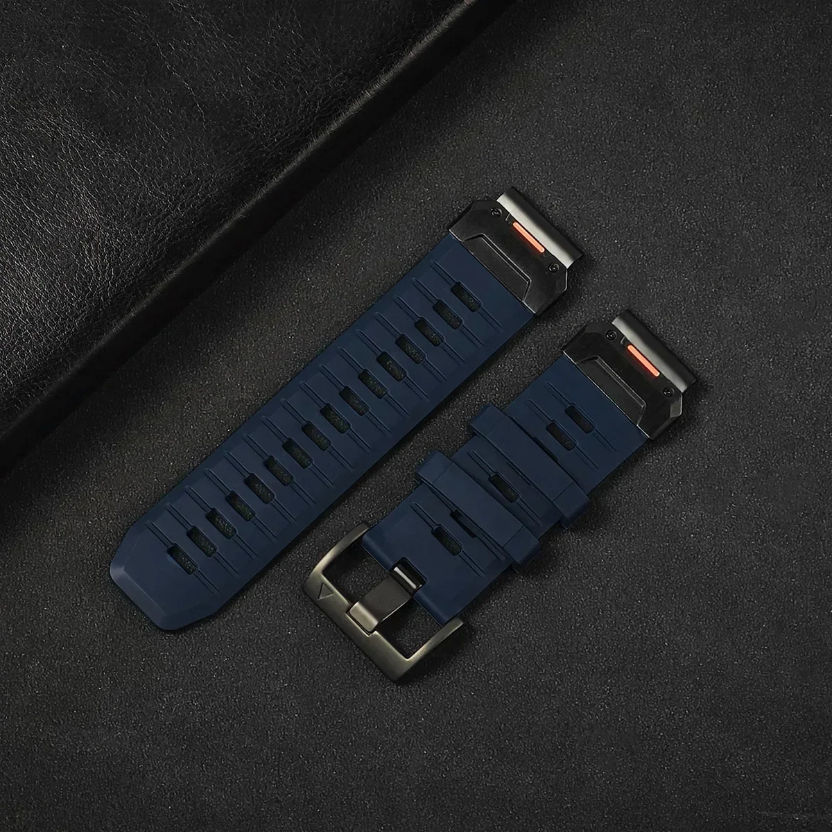 Quick Fit Fluororubber Watch Strap - Durable & Versatile Replacement Band (22/26mm)