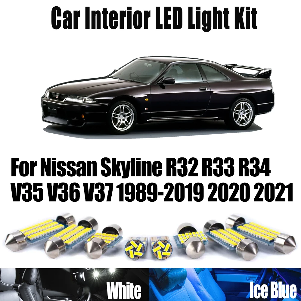 For Nissan Skyline R32 R33 R34 V35 V36 V37 1989-2018 2019 2020 2021 ...