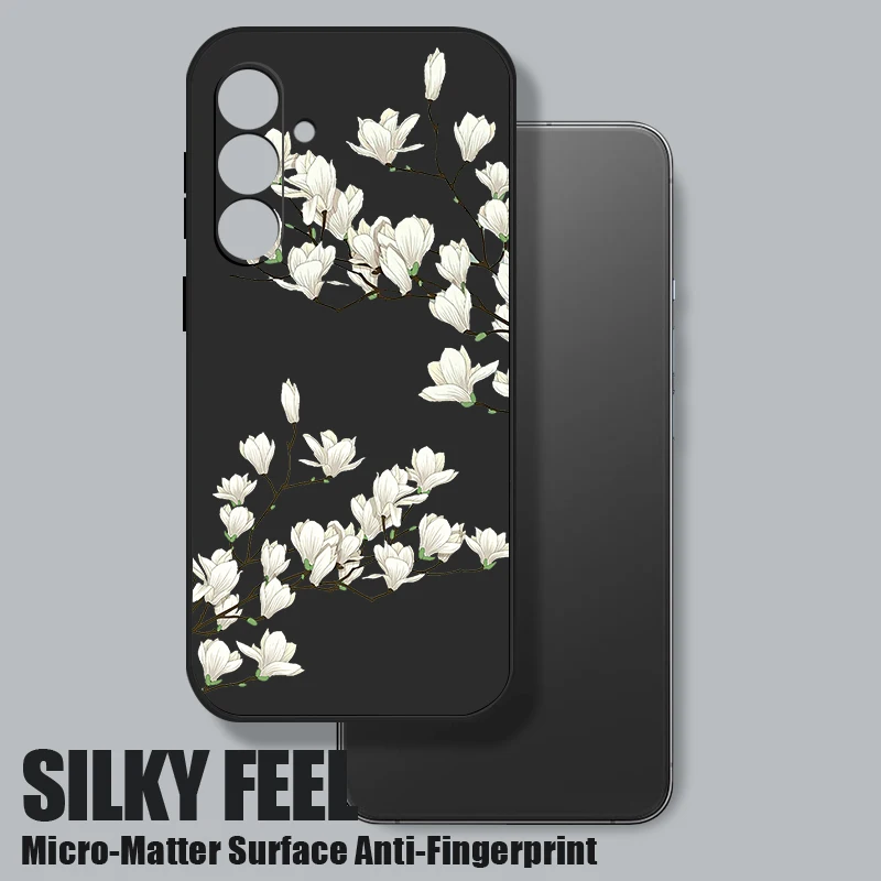 Magnolia Blossom Silicone Phone Case