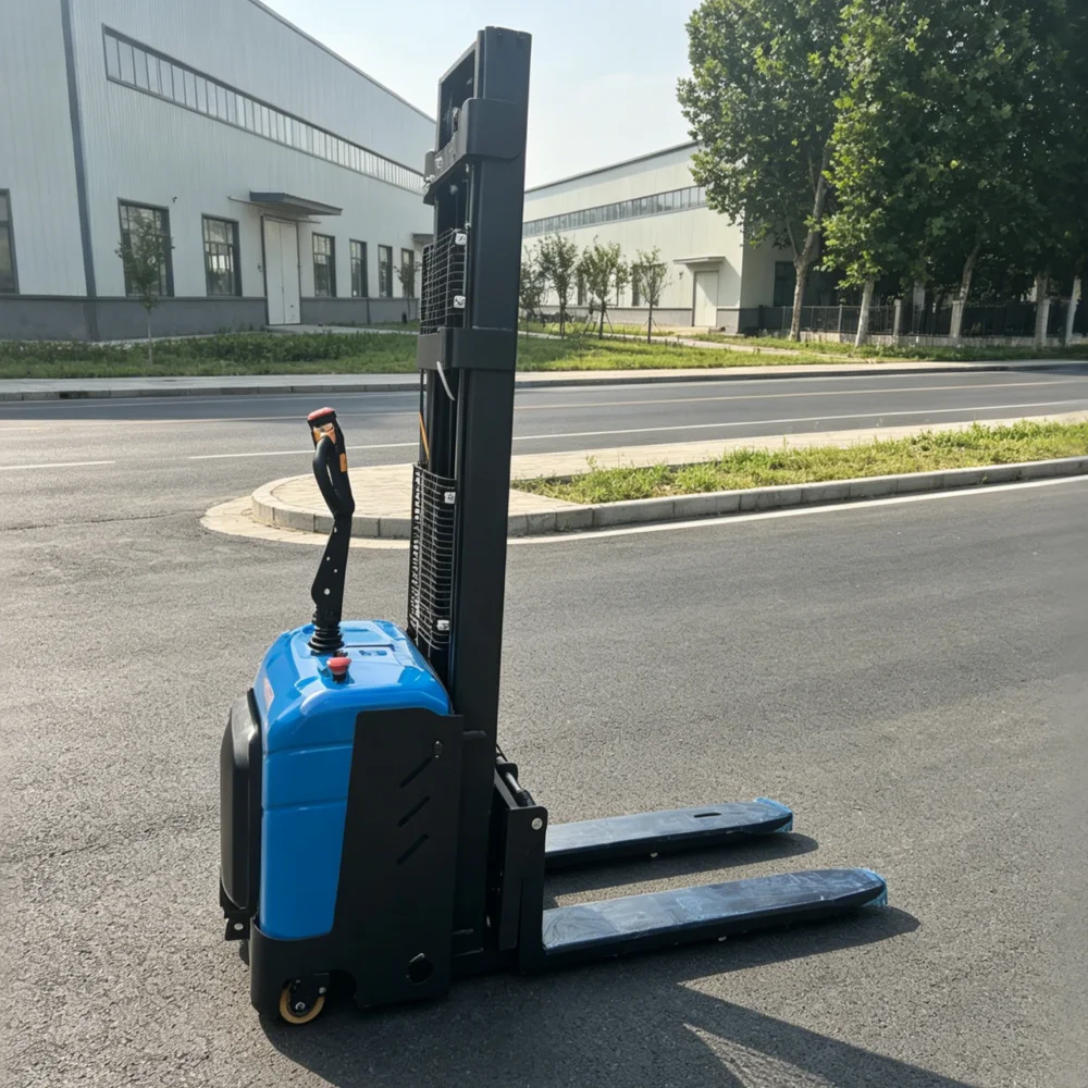 Meistverkaufter Elektrischer Mitgänger-Stapler 1,5 Tonnen 2 Tonnen Elektrischer Gabelstapler Elektrischer Palettenstapler