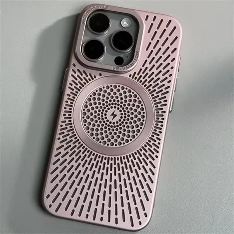 Sleek Ultra Slim Heat-Breathable Magnetic Phone Case with Lens Overlay