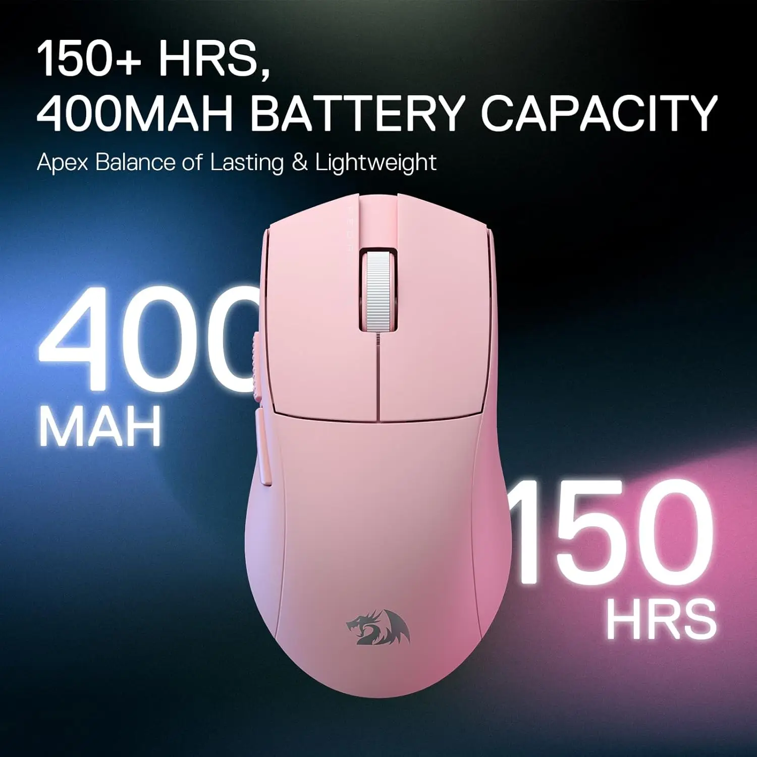 Redragon M916 PRO Wireless Gaming Mouse 3-Mode 49G Ultra-Light 26K DPI