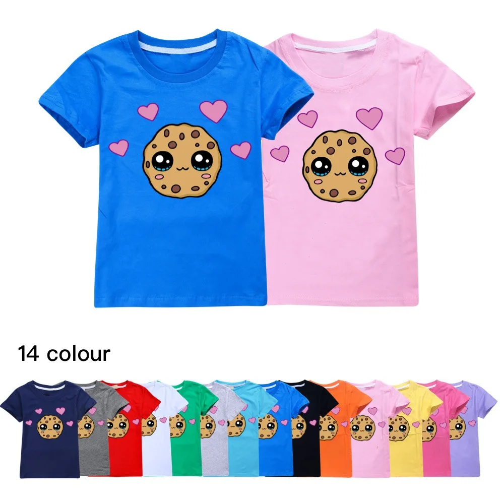 

Cookie Swirl C Kids Clothes Cotton Short-sleeved T-shirts Children Sweatshirt Cartoon Casual Teen Tops Boys Girls Tees