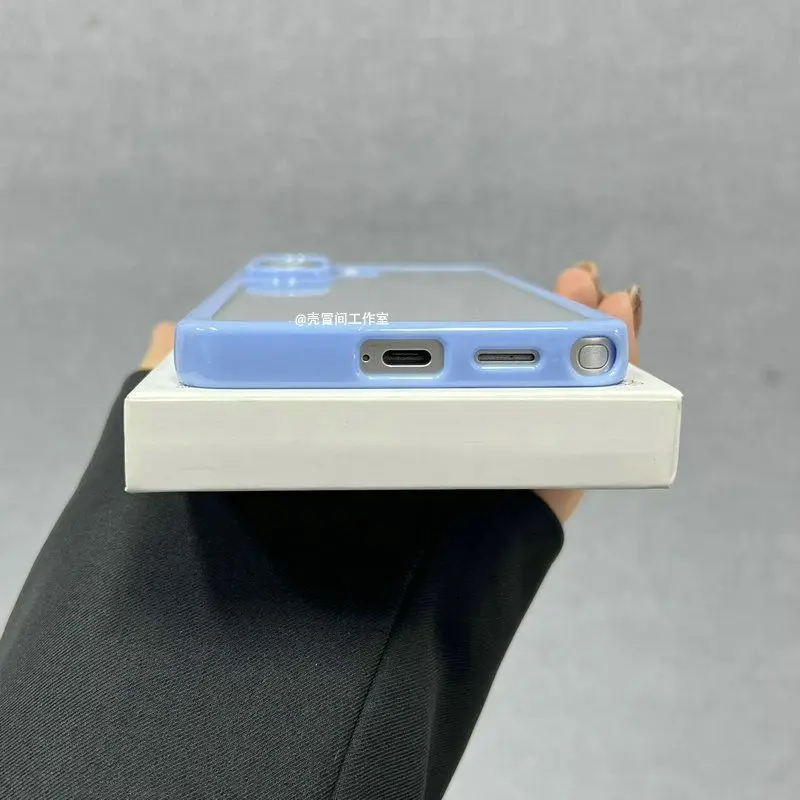 Clear Back Shockproof Protection Case with Soft TPU and Camera Lens Cover