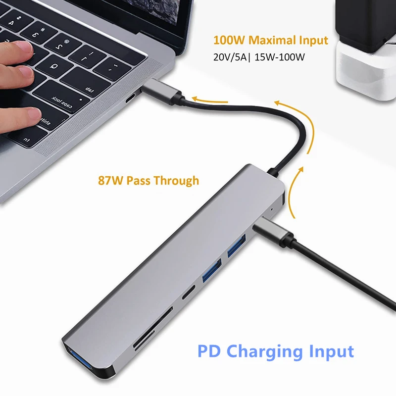rankman tipo hub para usb hdtv doca adaptador para macbook ipad samsung dex huawei xiaomi tv interruptor
