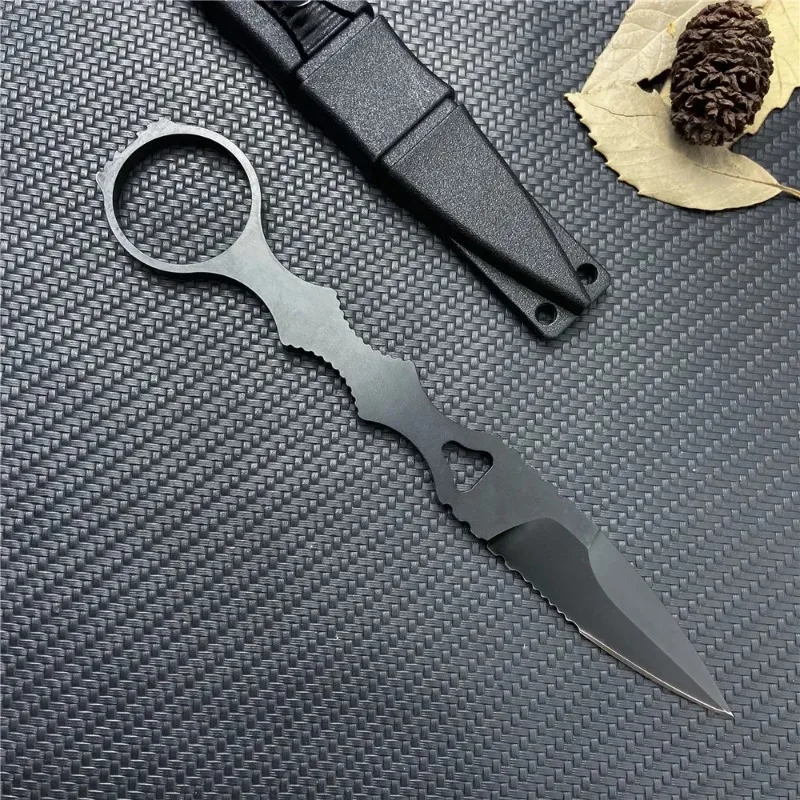 Knife SOCP Point BM 176 Kydex Sheath Half Serrated Blade Bushcraft Mini Pocket Survival Camping EDC Tool