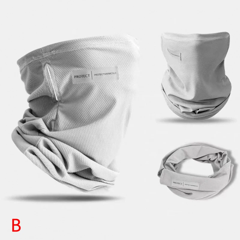 Cooling Ice Silk UV Protection Face Cover Bandana Scarf