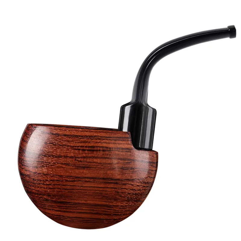 Rosewood 9mm filter pipe vest pocket tobacco pipe bent stem smoking accessories men's gift