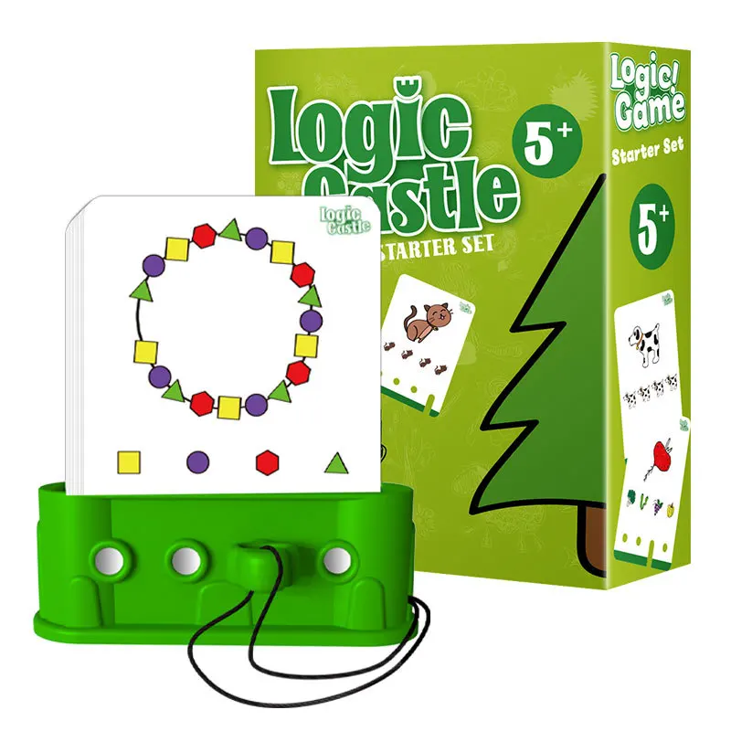 Logic Castle Starter Set with Activity game cards Educational Smart Logic Board Game for Children Fun Home & Travel Stem Toys 5