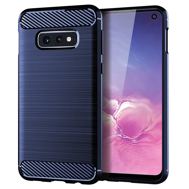 For Case Samsung Galaxy S10E Cover For Samsung S10E Coque Carbon Fibre Shockproof Bumper Soft TPU Case For Samsung S10E Fundas — view 6