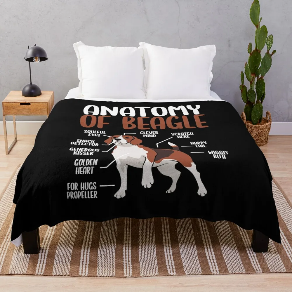 

Анатомия Бигля плед одеяло пушистый движущийся теплый для зимних одеял