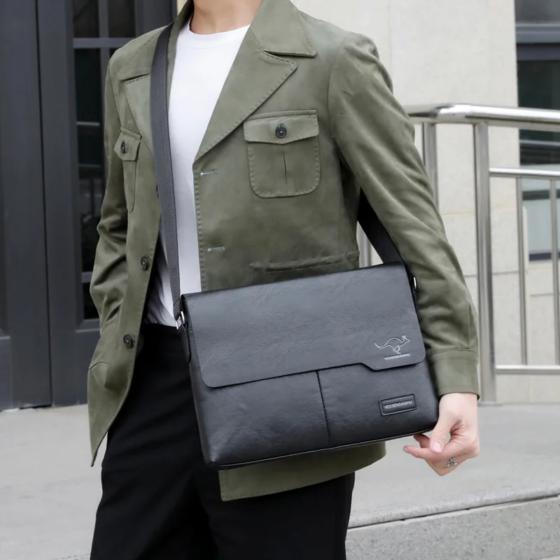 Men'S Briefcase Male Executive Document Shoulder Vintage Business