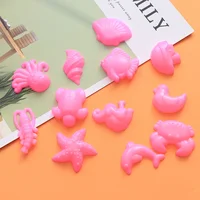 12pcs Play Sand Molds Beach Sand Toys Set Sand Tray Toys Sand Fish Octopus Molds For Kids(Small/Ocean/ Random Color) 1