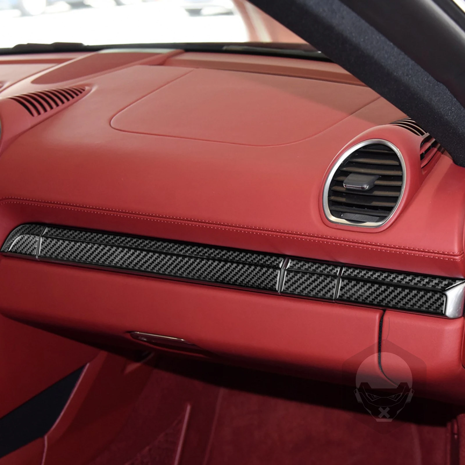 Autocollant Vitesse Fibre De Carbone Pour Porsche 718 & Cayman/Boxster 2016-2022 | Décoration Intérieure FIXCOR