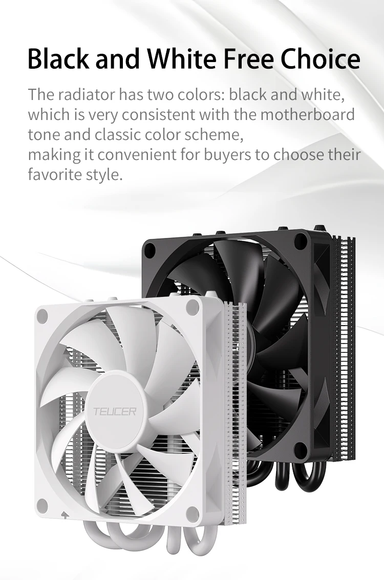 TE-37 CPU Cooler ITX PC 37mm Radiator TDP 120W with UT9015 Ultra-thin PWM Coolin