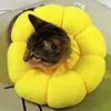 Sunflower Pet Elizabethan Collar Adjustable Anti-Bite Surgery Anti-Lick Wound Healing Cat Protection Collars Soft Plush Collar 5
