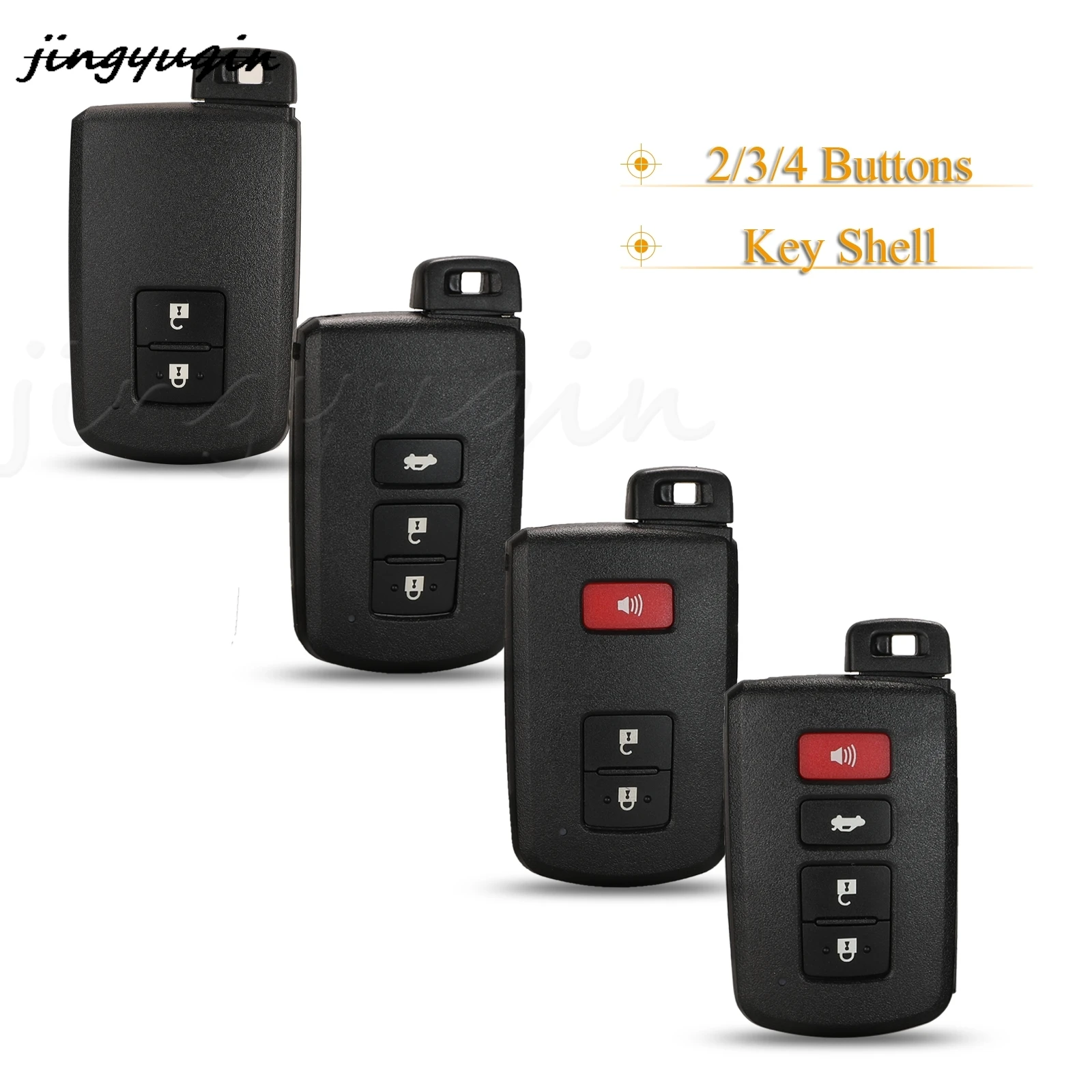 

Jingyuqin 2/3/4 кнопки ФОБ для Toyota Avalon Camry RAV4 Corolla Highlander