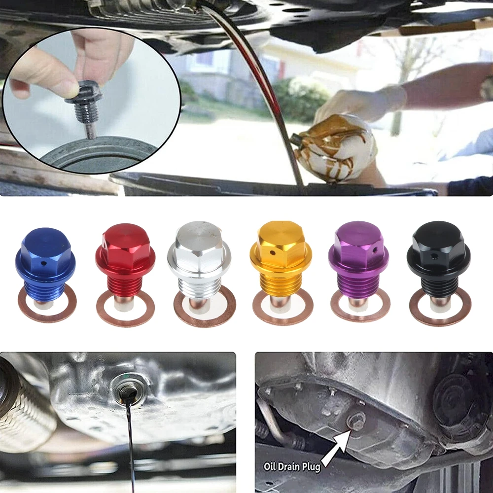 Magnetic Aluminum Oil Drain Plug for Gearbox - Car Accessories