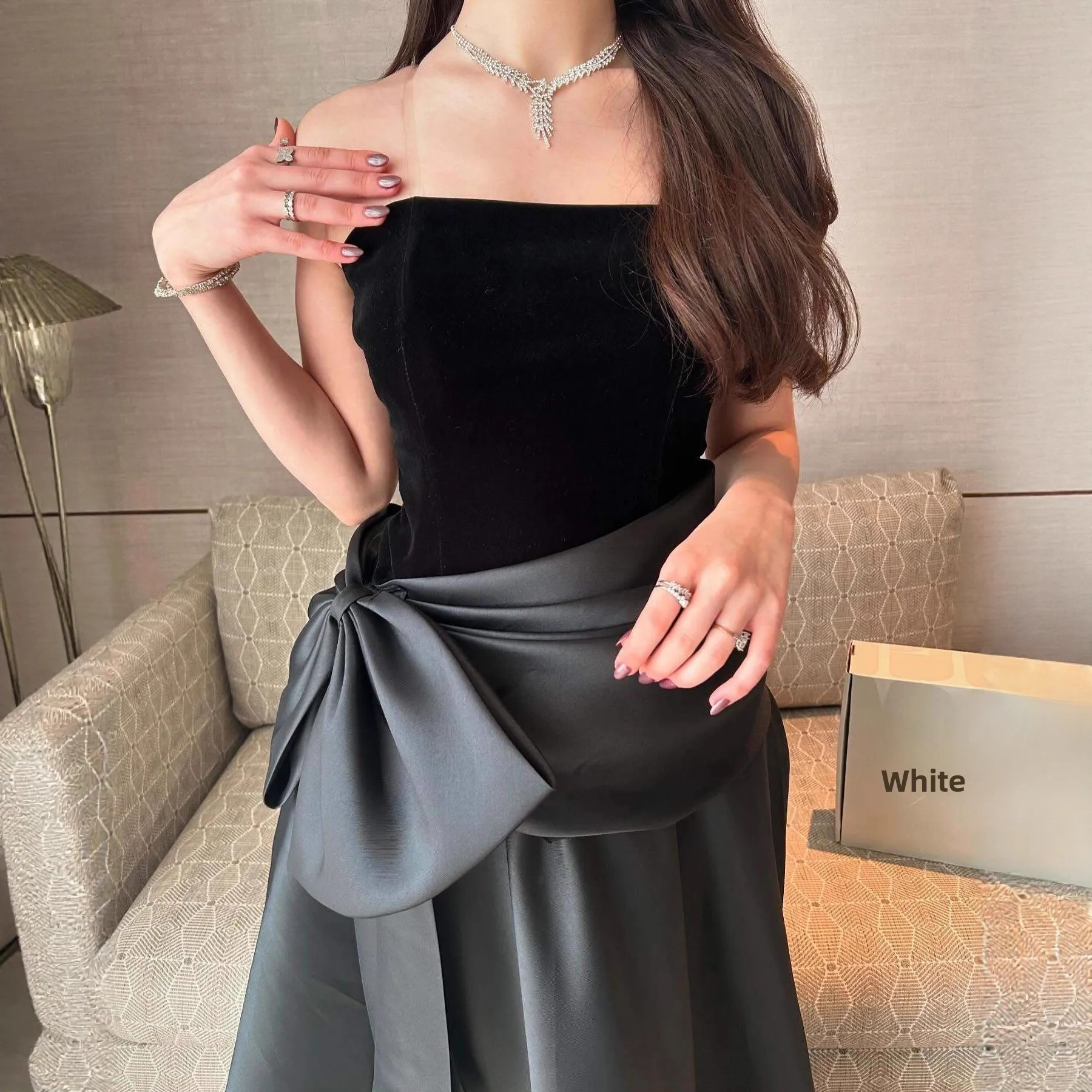 فستان مخمل خريف شتاء