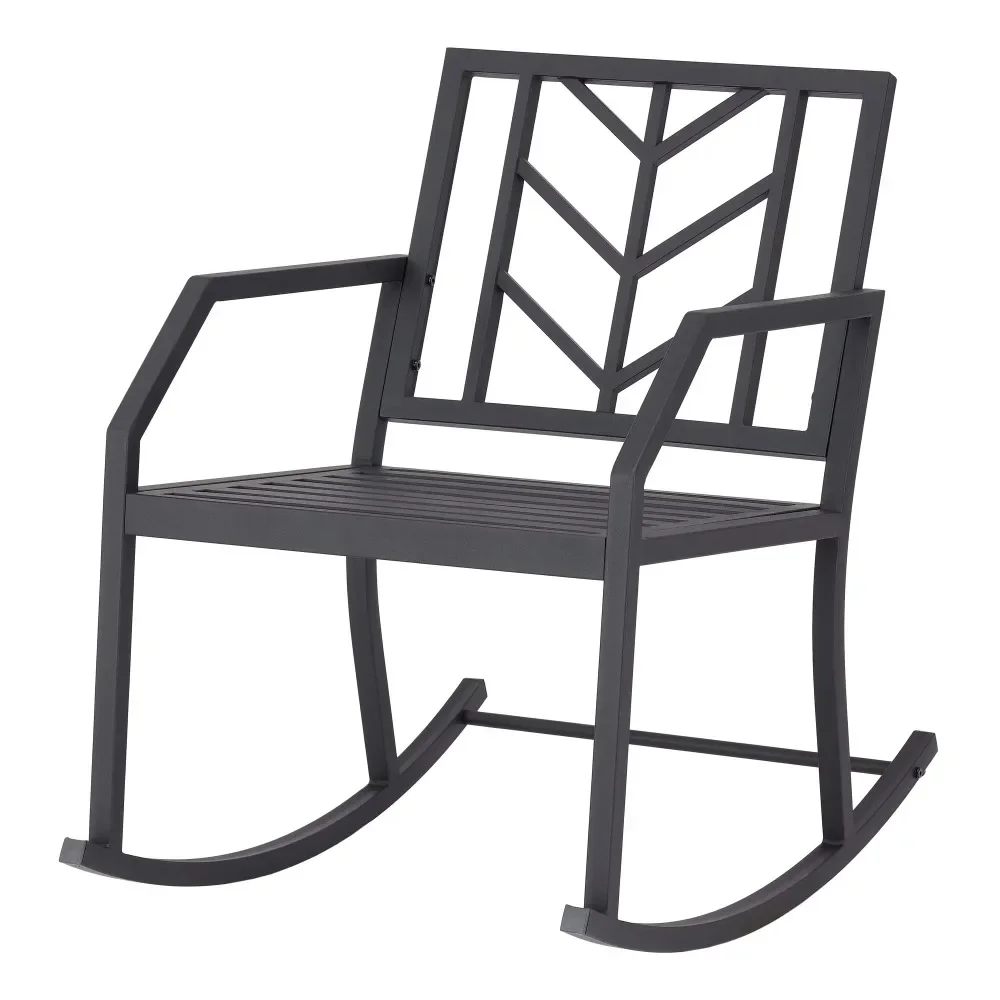 

Evry Bell Outdoor кресло-качалка из металла черная отделка, Бесплатная мебель для кемпинга