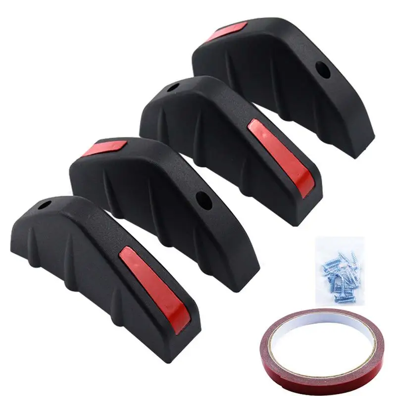 

Universal Rear Diffuser Fins Rear Spoiler Diffuser 4pcs Rear Lower Bumper Diffuser Shark Fin Spoiler Lip Wing Splitter