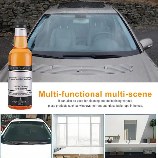 Car Glass Oil Film Remover Cleaner  Liquid Cleaning Auto Glass Car - Car Glass  Oil - Aliexpress