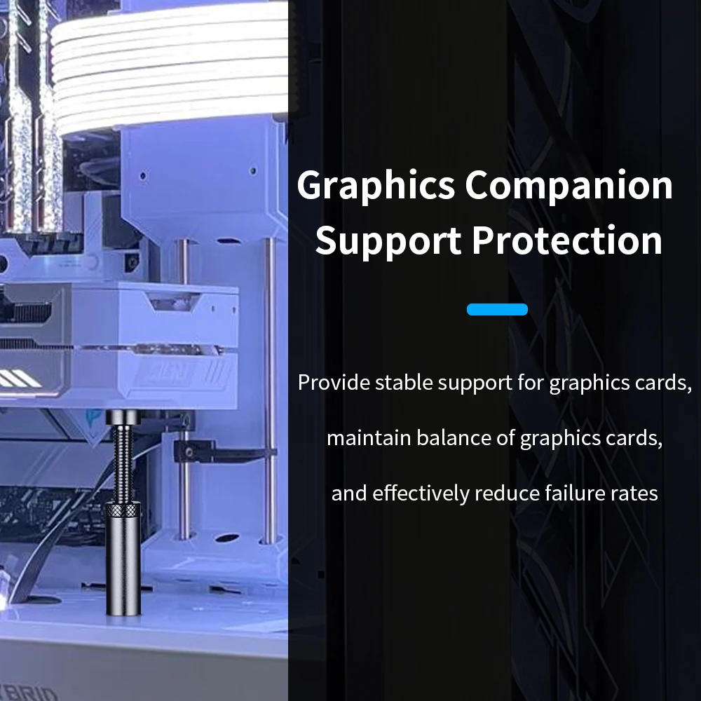 TISHRIC grafika karta GPU držák podpora nastavitelný teleskopická rotační aluminium video karta držák depo ploše PC příslušenství
