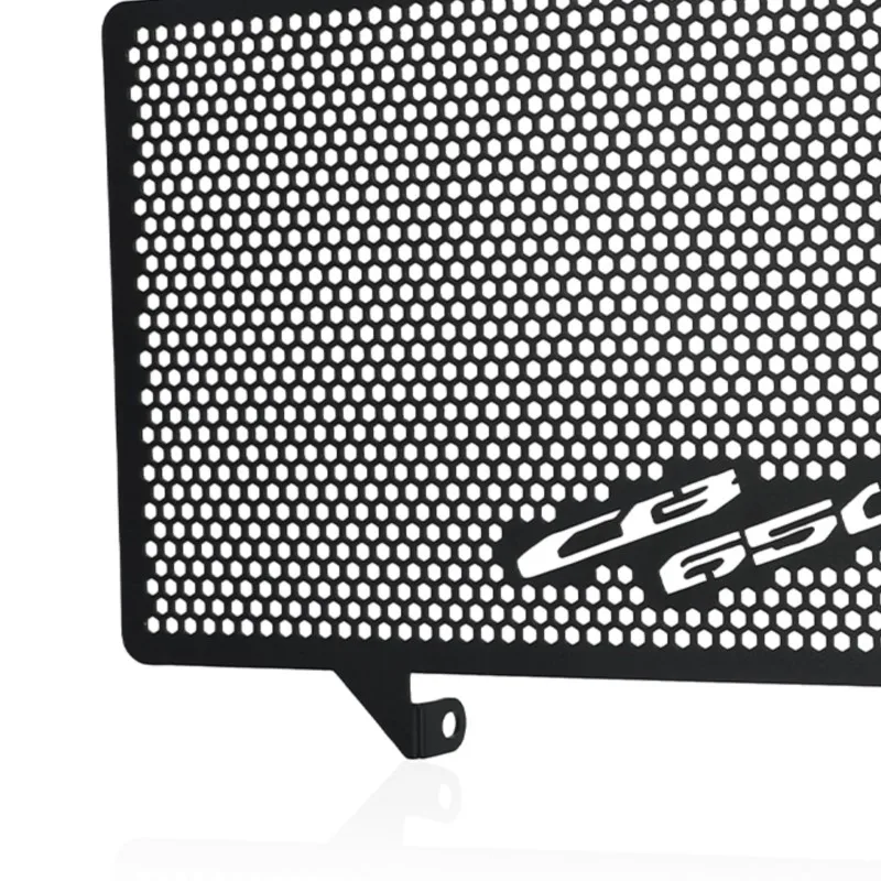 Protezione Radiatore In Alluminio Per Honda CB650R 2019-2024 – Nero, Forata Per Flusso D'aria E Protezione Da Detriti