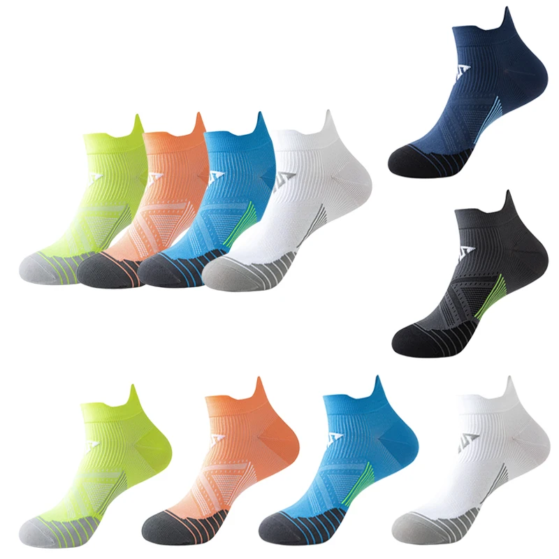 Running Ankle Socks - 4 Pairs Athletic Breathable Mesh Quick Dry Socks for Men & Women